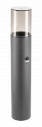 GTV OS-MEDP50P-30 Kerti lámpatest MEDIO-P 50 PIR, E27, MAX. 15W, IP54, AC220-240V, 50-60Hz, oszlop, grafit (OS-MEDP50P-30)