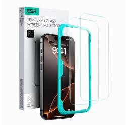 ESR képernyővédő üveg 2db (2.5D, 0.33mm, 9H + segédkeret) ÁTLÁTSZÓ Apple iPhone 16 Plus (GP-162546)