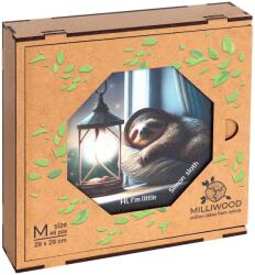 Milliwood Puzzle din lemn Milliwood de la 46 piese - Simon leneșul (Mărimea M) (OM-SimonSloth-5004) Puzzle
