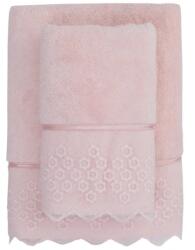 SOFT COTTON FREYA törölközőkből és fürdőlepedőkből álló ajándékcsomag, 2 db Rózsaszín / Pink