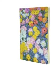 Paperblanks füzet, varott, A4, sima, Monets Chrysanthemums
