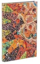 Paperblanks Butikkönyv, Gaudis Mosaics, Sun, Mini, vonalas