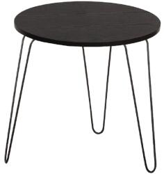 Mobikon Masuta MDF metal stejar negru Ronin 48x48x48 cm (0000191783)