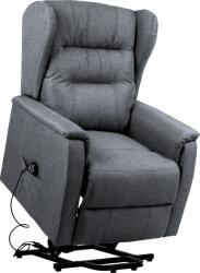 Mobikon Fotoliu de relaxare pozitionabil gri Douro 78x90-162x86-108 cm (0000394509)