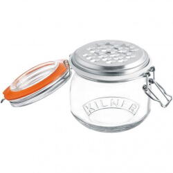 Kilner Borcan cu accesoriu pentru razuirea branzeturilor Kilner Grater Jar Set 0025.841 - 17006140, Capacitate 0.5l, Gratar din otel inoxidabil 304, DW safe (cu garnitura de silicon inlaturata) (0025.841)