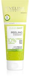 Eveline Cosmetics Clean Shot 10% Complex of AHA, BHA and PHA finom hámlasztó krém a bőr tökéletlenségei ellen 75 ml