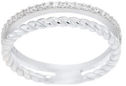 Brilio Silver Gyönyörű ezüst gyűrű cirkónium kövekkel GR044W 60 mm