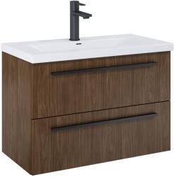 Roca Kwadro dulap 79.8x38.4x53 cm sub chiuveta pe perete nucă A857970540 (A857970540)