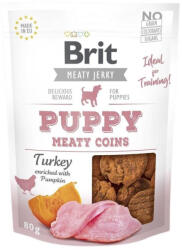 Brit Jerky Snack Monede din carne de curcan pentru căței 80 g - eurohrana - 14,99 RON