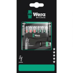 Wera Bit-Check 12 BiTorsion 1 SB (05136385001) Bit készlet 1/4 (6.3 mm) Bit tartóval