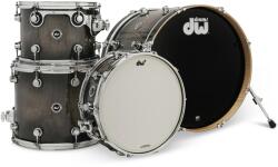 DWe 4-Piece Candy Black Burst Over Curly Maple Exotic Shell Kit