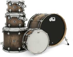 DWe 5-Piece Candy Black Burst Over Curly Maple Exotic Shell Kit