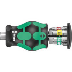 Wera Kraftform Kompakt Stubby Magazin 1 (05008873001) Bit készlet 7 részes Kereszthornyú Phillips, Egyeneshornyú, TORX Bit tartóval