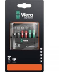 Wera BIT készlet, Torx, kereszthornyú PH, PZ 6 részes készlet Mini-Check IMP DC (05073890001)