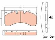 TRW set placute frana, frana disc TRW GDB5098 (GDB5098)