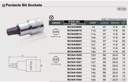 TOPTUL Cheie tubulara bit T20 (BCNA0820)