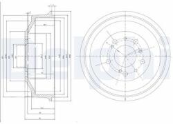 DELPHI Tambur frana DELPHI BF153 (BF153)