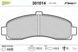 VALEO set placute frana, frana disc VALEO 301014 (301014)