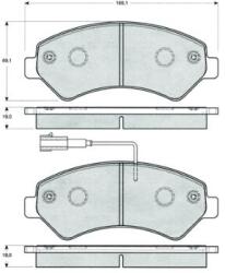 MTR set placute frana, frana disc MTR MT591 (MT591)