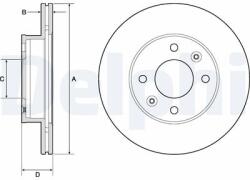 DELPHI Disc frana DELPHI BG3935C (BG3935C)