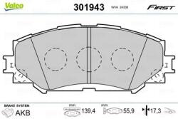 VALEO set placute frana, frana disc VALEO 301943 (301943)