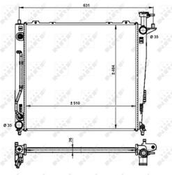 NRF Radiator, racire motor NRF 59201 (59201)