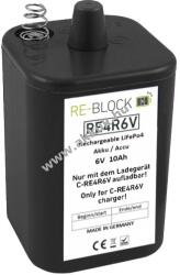 Re-Block Emilia AccuCell 4R25 akku, Re-Block RE4R6V Emilia LiFePo4, 6V, 10000mAh