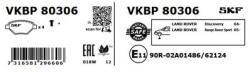 SKF set placute frana, frana disc SKF VKBP80306 (VKBP80306)