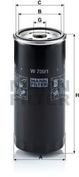 Mann-filter Filtru ulei MANN-FILTER W7301 (W7301)