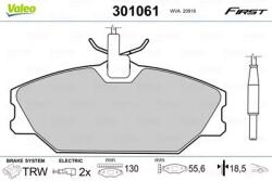 VALEO set placute frana, frana disc VALEO 301061 (301061)