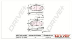 Dr! ve+ set placute frana, frana disc Dr! ve+ DP1010100873 (DP1010100873)