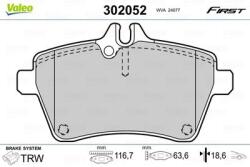 VALEO set placute frana, frana disc VALEO 302052 (302052)