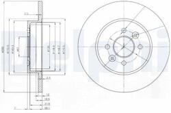 DELPHI Disc frana DELPHI BG3992 (BG3992)