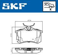 SKF set placute frana, frana disc SKF VKBP90694 (VKBP90694)