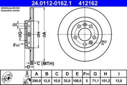 ATE Disc frana ATE 24011201621 (24011201621)