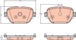 TRW set placute frana, frana disc TRW GDB2191 (GDB2191)
