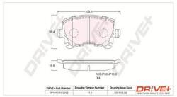 Dr! ve+ set placute frana, frana disc Dr! ve+ DP1010100062 (DP1010100062)