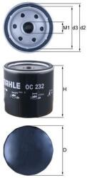 MAHLE Filtru ulei MAHLE OC232 (OC232)