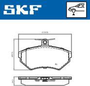 SKF set placute frana, frana disc SKF VKBP81011 (VKBP81011)