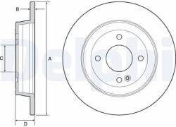 DELPHI Disc frana DELPHI BG4564 (BG4564)