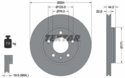 TEXTAR Disc frana TEXTAR 92121403 (92121403)