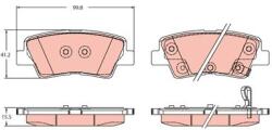 TRW set placute frana, frana disc TRW GDB2353 (GDB2353)