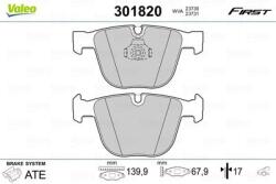 VALEO set placute frana, frana disc VALEO 301820 (301820)