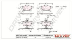 Dr! ve+ set placute frana, frana disc Dr! ve+ DP1010100439 (DP1010100439)