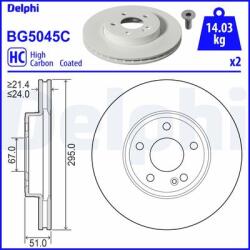 DELPHI Disc frana DELPHI BG5045C (BG5045C)