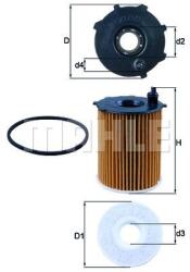 MAHLE Filtru ulei MAHLE OX1712D (OX1712D)