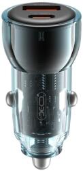 XO CC60 autós gyorstöltő (PD + QC töltés) 60W (Fekete)