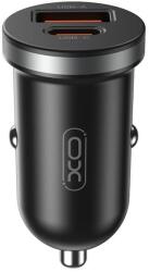 XO CC56 autós gyorstöltő (PD + QC töltés) 30W (Fekete)