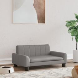 vidaXL szürke műbőr kutyaágy 70 x 45 x 30 cm (171866) - vidaxl