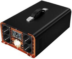Houli Power Inverter 24V - 230V, 5000W/10000W, tiszta szinusz hullám, 4 aljzat (HPGC0050U 24V/50Hz/230V/EU)